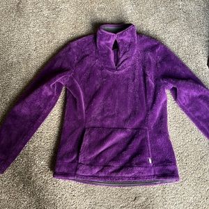 Purple north face 1/4 zip turbulence neck